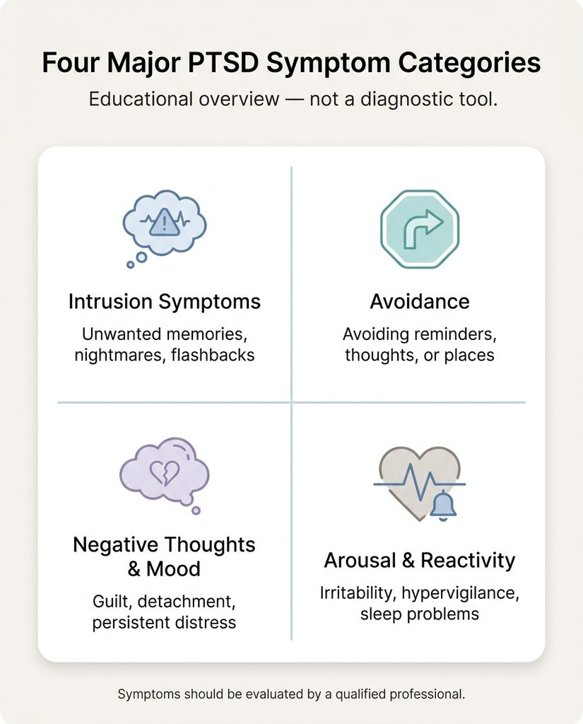 post-traumatic stress disorder, PTSD causes, PTSD treatment, trauma symptoms, flashbacks, mood changes, hypervigilance, PTSD therapy, PTSD medication, mental health trauma